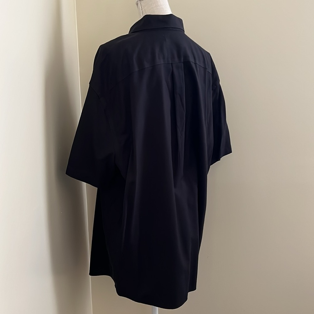 Roundtree & Yorke Black Casual Button Down Men Shirt - Picture 9 of 12